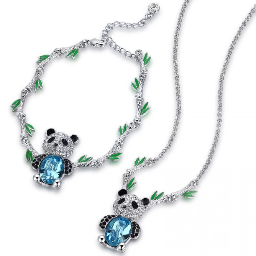 Monemel Swarovski Elements Special Design Panda Necklace - ALL - Monemel